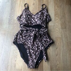 Aerie Leopard Print Swimsuit